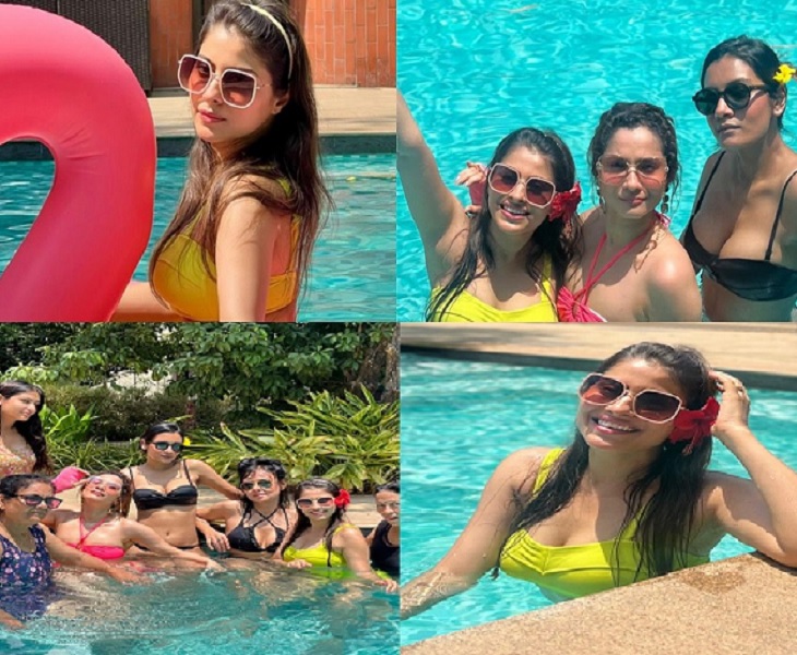 A peek into Aparna Dixit`s fun-filled pool holiday with Ankita Lokhande and other celebrities